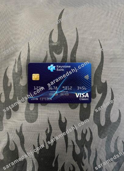 Nigeria Keystone Bank visa classic card photolook front
